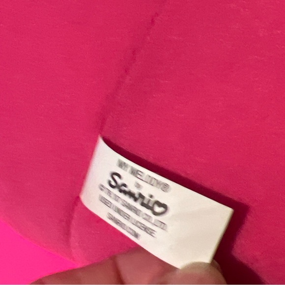 Sanrio My Melody Face Cushion Pillow Decor/Tablet Holder Pink Doll - Picture 4 of 11